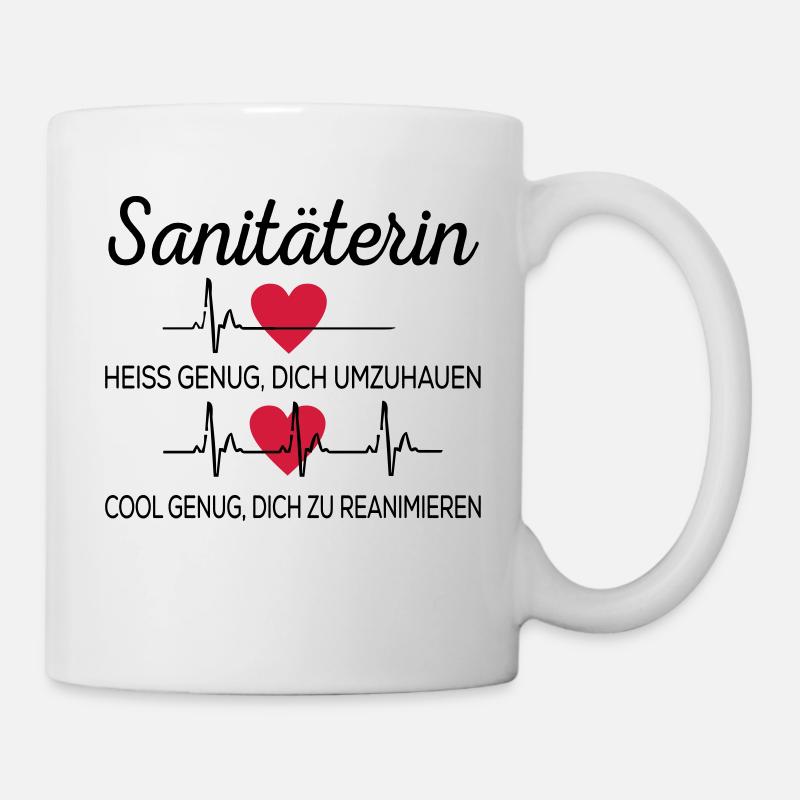 Sanitäterin - Tasse - Weiß