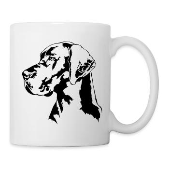 GERMAN DOGGE Portrait Wilsigns - Mug - white - Right