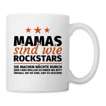 Mamas sind wie Rockstars - Tasse - Weiß - Rechts