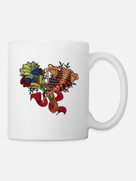 floral spine - Mug - white
