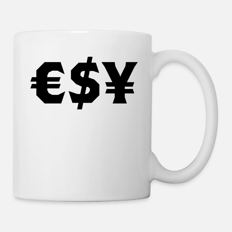 Euro Dollar Yen - Mug blanc - blanc