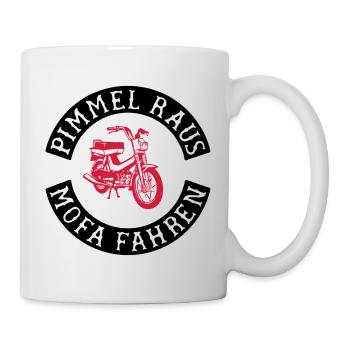Sortez, conduisez une mobylette! - Mug blanc - blanc - Droite