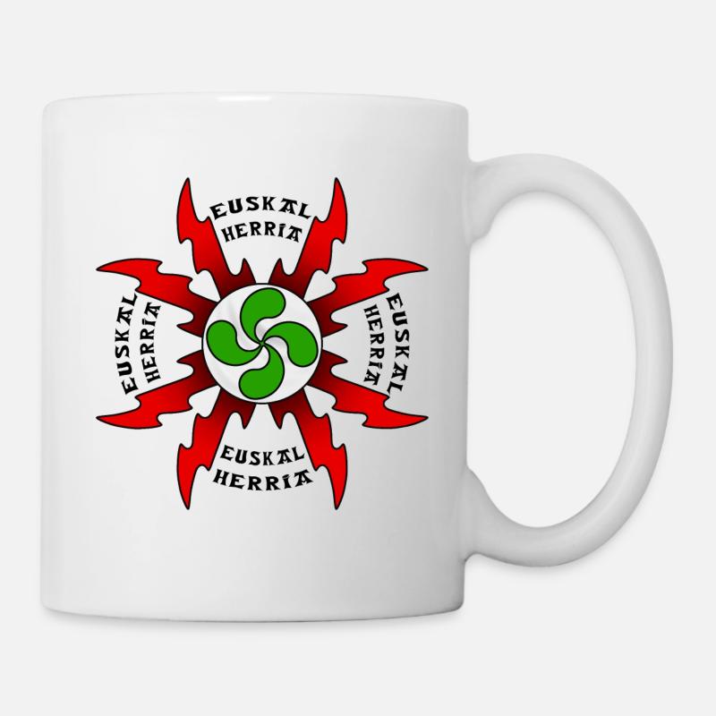 Baskische Land-Design 45 - Tasse - Weiß