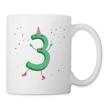 Drei Party - Tasse - Weiß - Rechts