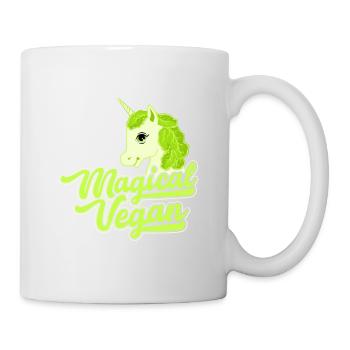 Magical Vegan Gift Vegan Vegetarian Unicorn - Mug - white - Right
