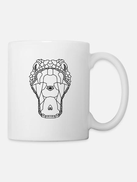 Viper snake Geometric - Mug - white