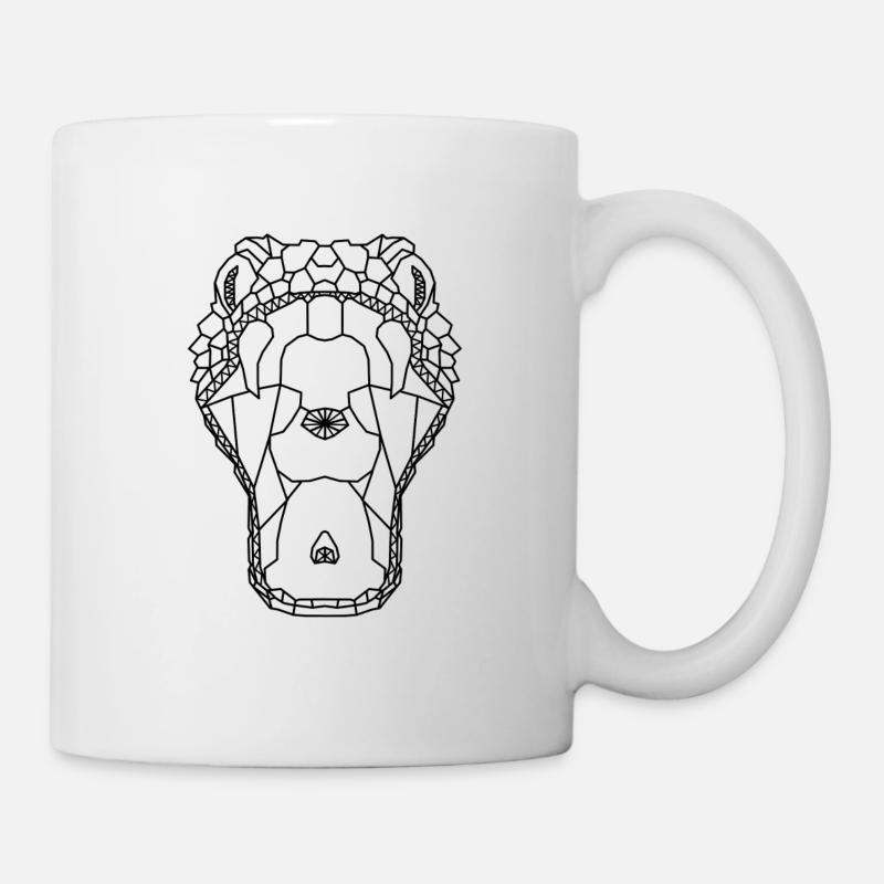 Viper Schlange Geometric - Tasse - Weiß