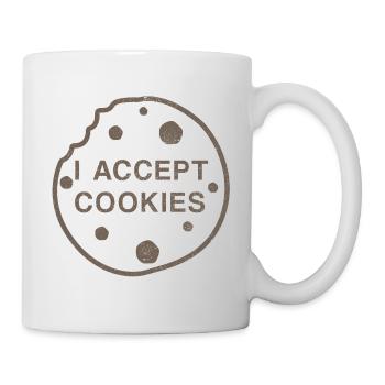 Lustiges Cookie Shirt - Tasse - Weiß - Rechts