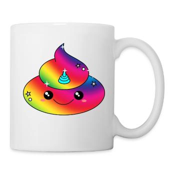 Poopicorn Poop Unicorn Poo Shirt Gift - Mug - white - Right