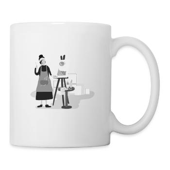 art - Mug blanc - blanc - Droite