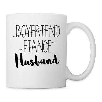 Boyfriend Fiance Husband / boyfriend fiancé husband - Mug - white - Right