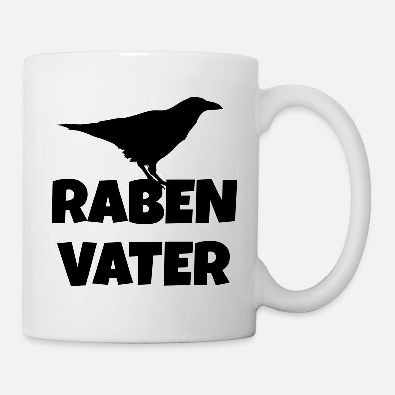 Rabenvater - Tasse - Weiß