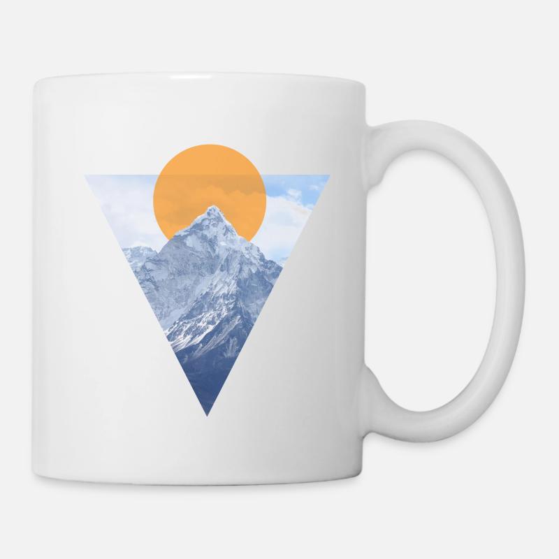 triangle montagne - Mug blanc - blanc