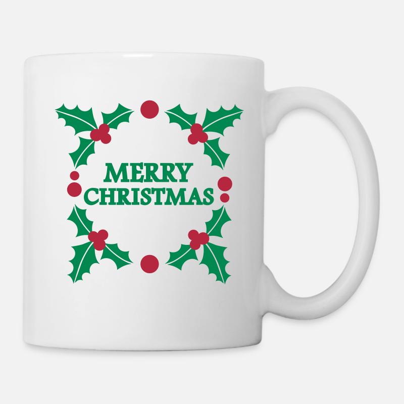 Merry Christmas Weihnachten - Tasse - Weiß