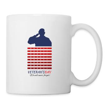 Veterans Jour Soldats Fête Fête Cadeau USA Army - Mug blanc - blanc - Droite