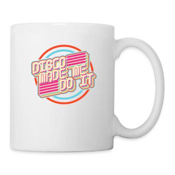 Disco m'a fait le faire - Mug blanc - blanc - Droite