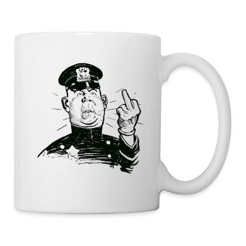 Policeman Police Police Funny Design/Motif - Mug - white - Right
