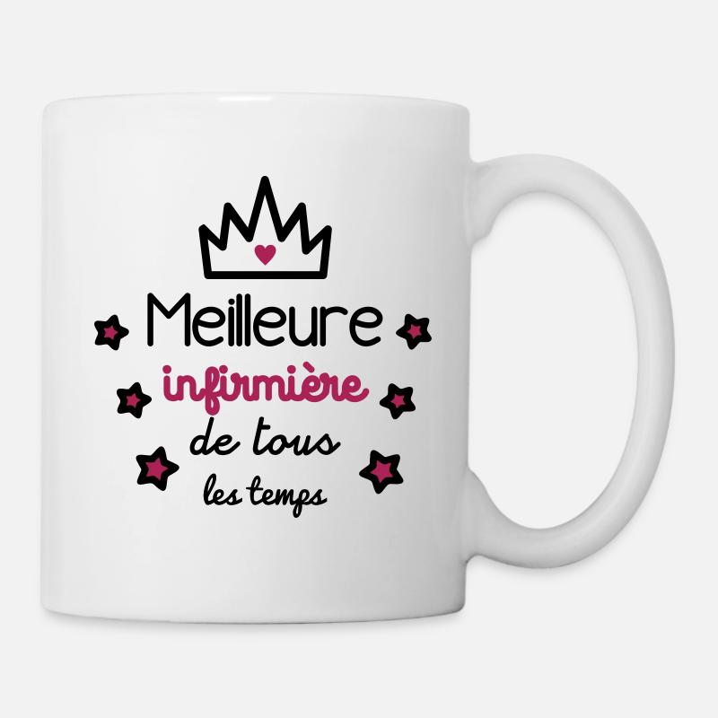 Meilleure infirmière : cadeau infirmière - Mug blanc - blanc