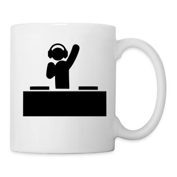 DJ Music Producer Techno Outfit Music Partymaker - Mug - white - Right