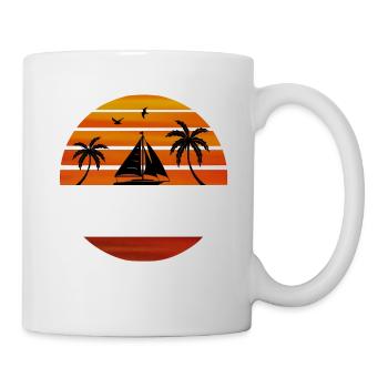 Malibu Beach California - Mug - white - Right