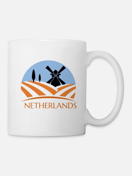Hollande Netherlands Amsterdam cadeau vacances - Mug blanc - blanc