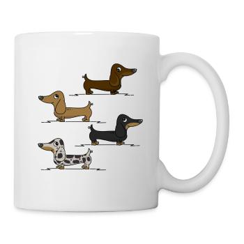 Dachshunds - Mug - white - Right
