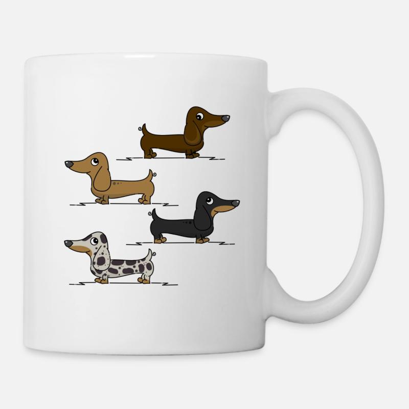 Teckels - Mug blanc - blanc