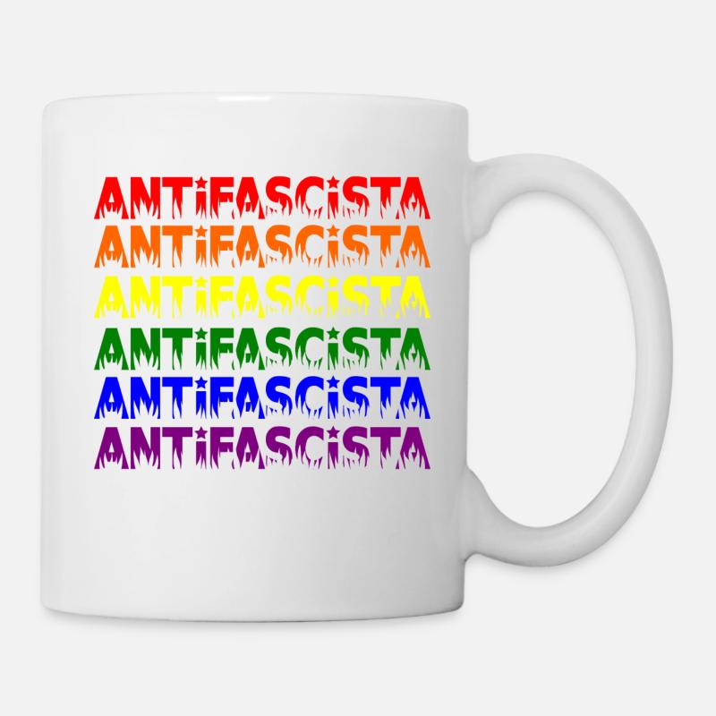 Antifascista -- Pride - Tasse - Weiß