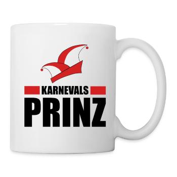 Karnevals Prinz Alaaf Fasching Kostüm - Tasse - Weiß - Rechts
