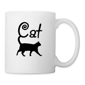 Black cat - Mug - white - Right