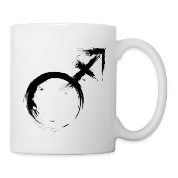 Transgender Male Androgyny Venus and Mars - Mug - white - Right