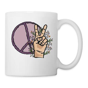 Signes de paix - Mug blanc - blanc - Droite