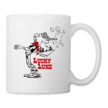 Lucky Luke Knallharter Cowboy - Tasse - Weiß - Rechts
