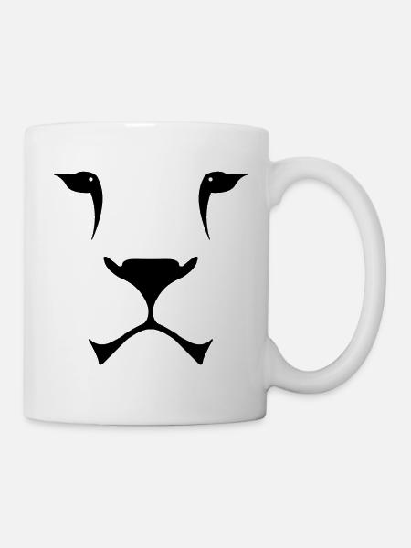 Löwe - Tasse - Weiß