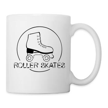 Roller-Skates - Tasse - Weiß - Rechts