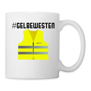 Protest der Gelbe Westen Gelbwesten Revolution - Tasse - Weiß - Rechts