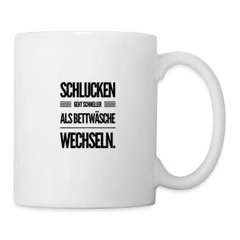 Sexe avaler sperme baisers pourrissement idée de cadeau - Mug blanc - blanc - Droite