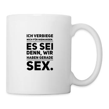 Doppeldeutig Sex | versauter Spruch Witz Geschenk - Tasse - Weiß - Rechts