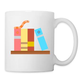 rat de bibliothèque - Mug blanc - blanc - Droite