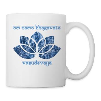 mantra om namo bhagavate vasudevaya e 206 - Tasse - Weiß - Rechts