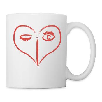 Red Heart - Mug - white - Right