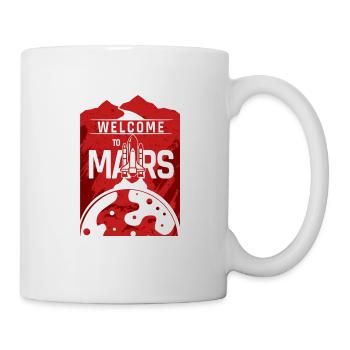 Rocket Mars Shirt Gift - Mug blanc - blanc - Droite