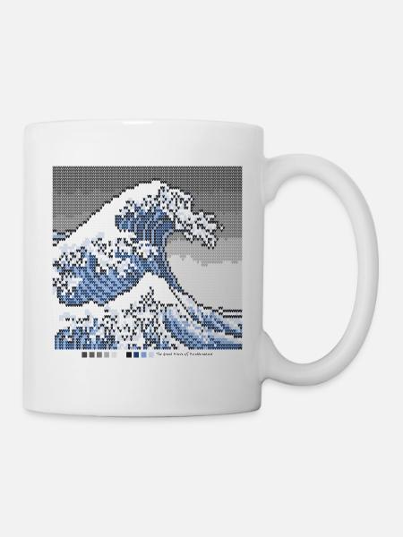 The Great Wave Off Knittingawa - Tasse - Weiß