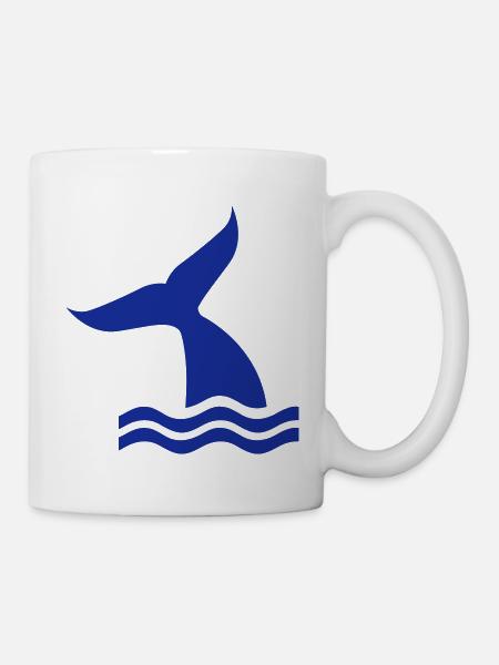 Wal - Tasse - Weiß