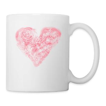 Heart Rose - Mug - white - Right