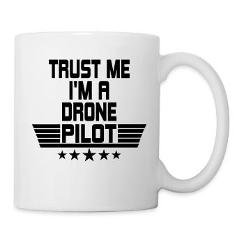 Drone Drone Quadrocopter Modèle de modèle cadeau pilote - Mug blanc - blanc - Droite
