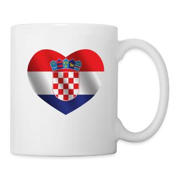 Croatia heart | Croatian flag gift - Mug - white - Right