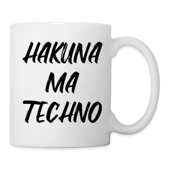 Hakuna ma cadeau de musique électro techno - Mug blanc - blanc - Droite