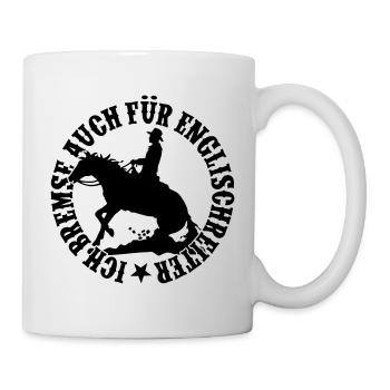 Je freine pour les cavaliers anglais - Homme - Mug blanc - blanc - Droite