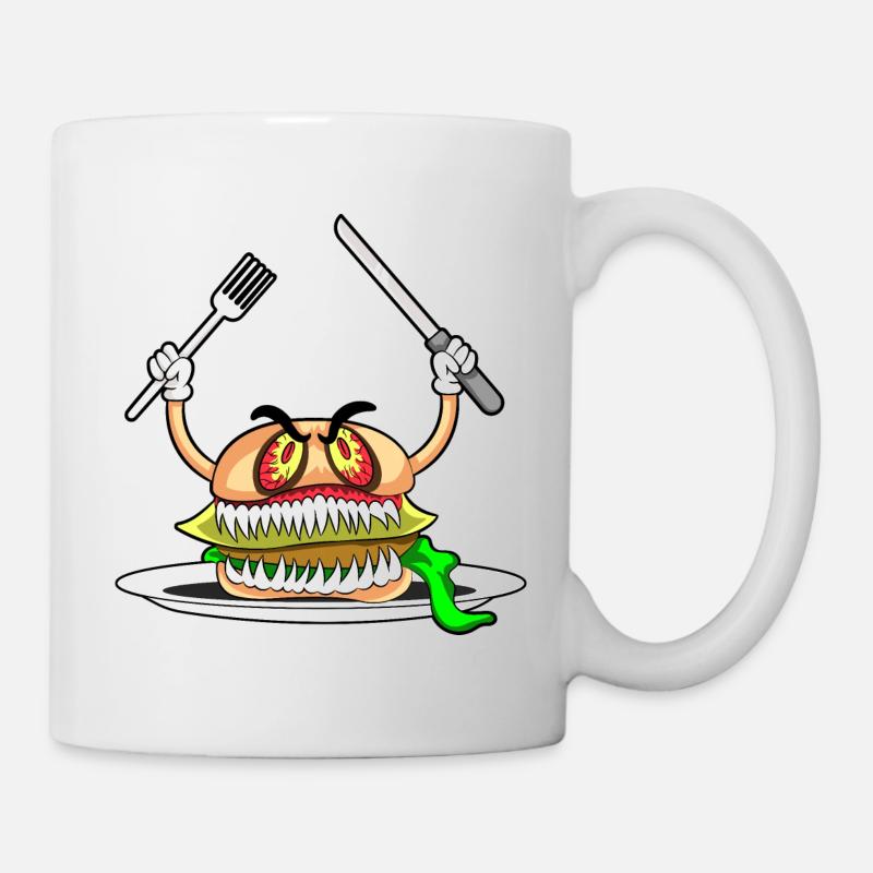 EVIL BURGER - Eat if you dare! - Tasse - Weiß